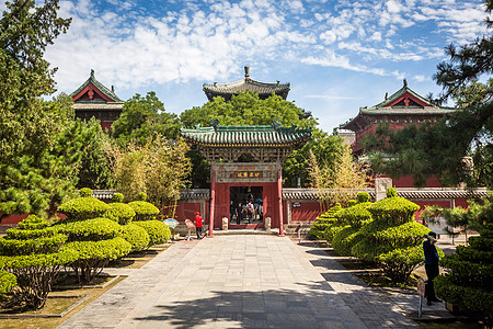 河北石家庄正定隆兴寺景区背景