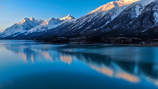 西藏风景西藏然乌湖自然风光背景