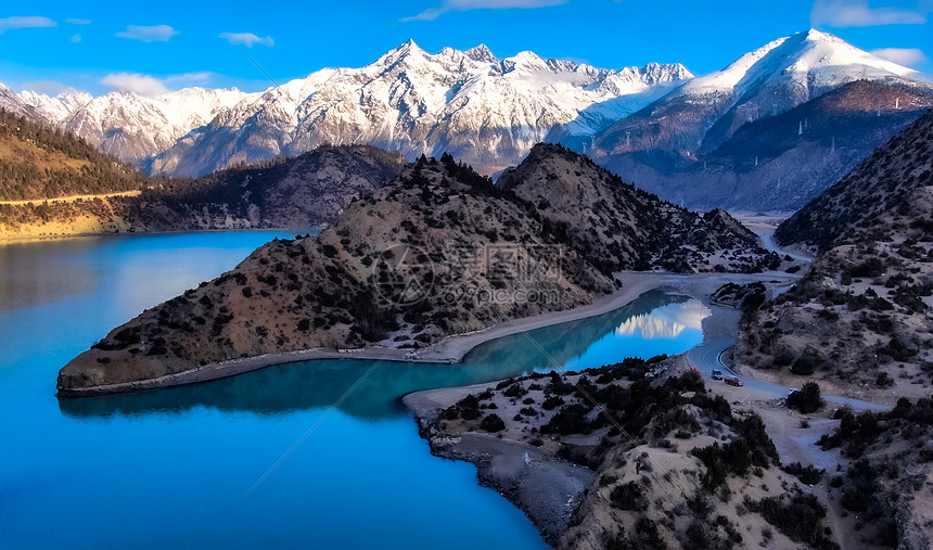 西藏然乌湖自然风光图片