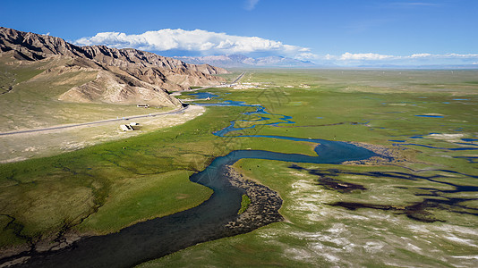 5A景点新疆巴音布鲁克草原国家自然保护区背景图片