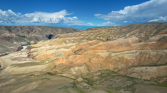5A航拍喀拉峻阔克苏大峡谷地质地貌图片