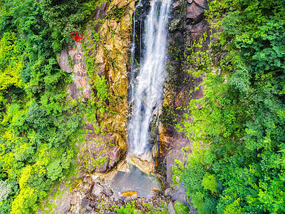 云中自然5A风景区明月山云中飞瀑背景