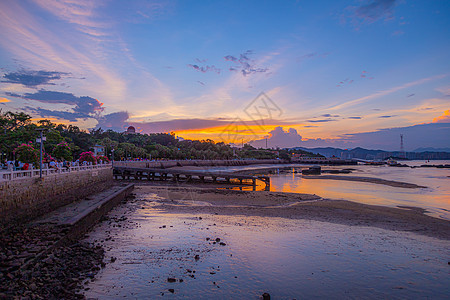 夕阳下的厦门鼓浪屿图片