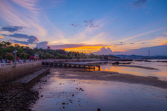 夕阳下的厦门鼓浪屿图片