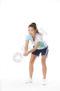 运动员女性打排球接球动作图片