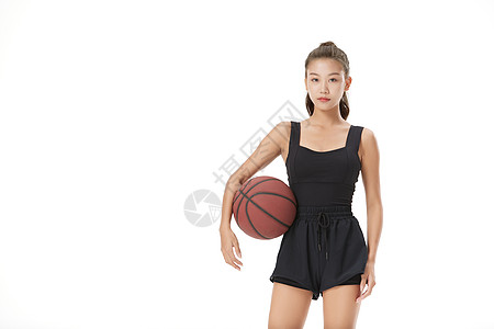 打篮球的女性形象图片