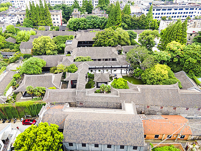 4A风景区扬州何园航拍高清图片