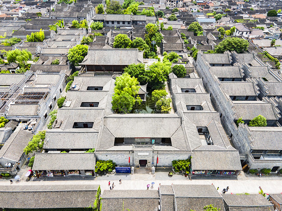 扬州地标东关历史文化旅游区古建筑航拍图片