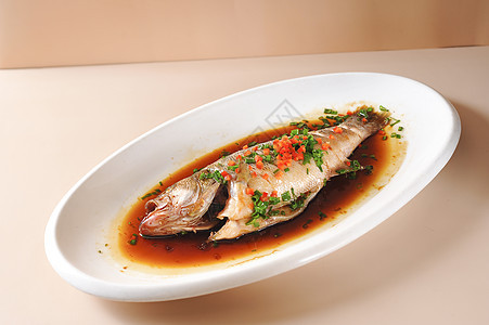 清蒸鲈鱼    美食摄影图片
