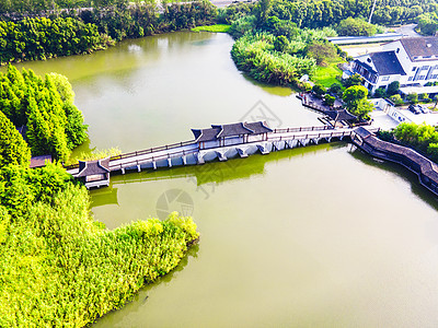 5A风景区常熟沙家浜风景区背景图片