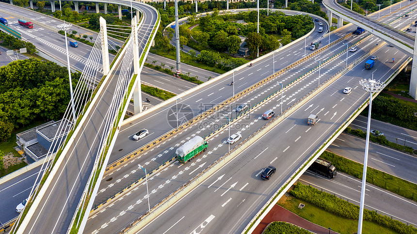 航拍佛山交通道路图片