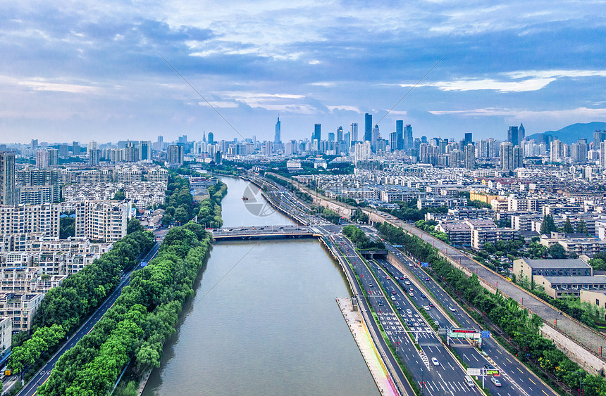 南京秦淮河城市风景图片