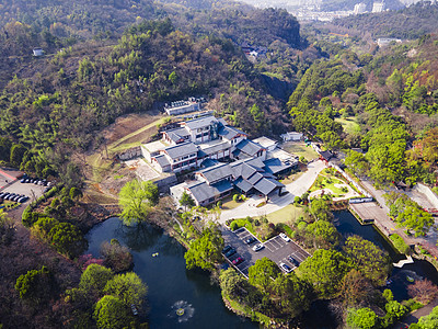 4A风景区新昌大佛寺寺庙背景