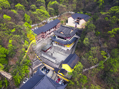 4A风景区新昌大佛寺寺庙背景