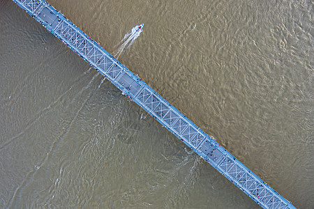 航拍兰州中山桥图片