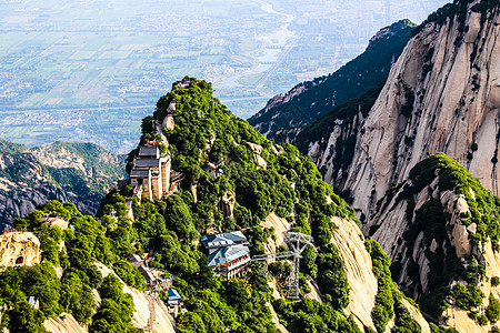 云台华山景区北峰背景