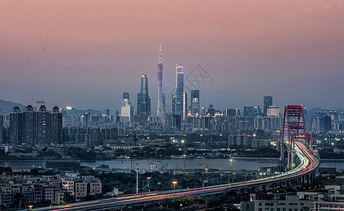 广州天河cbd大气广州城市中轴线天河cbd广州塔背景