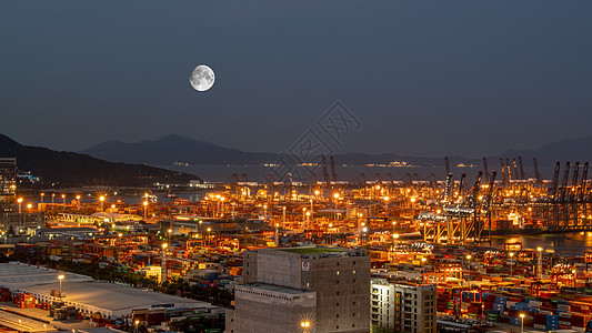 深圳盐田区深圳盐田港背景