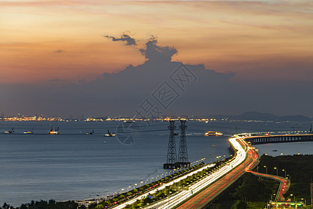 沿江高速西湾路段背景图片