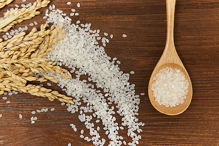 食材大米米粒谷类背景