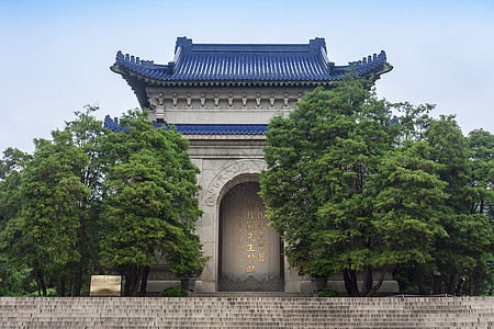 江苏南京中山陵国家5A级景区江苏南京钟山风景名胜区中山陵背景