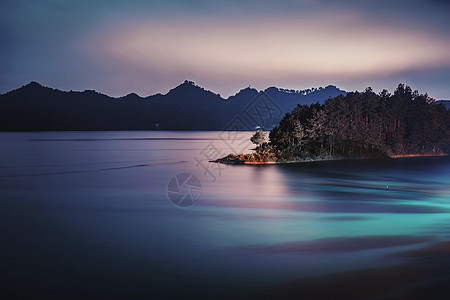 武汉新洲道观河夜景图片