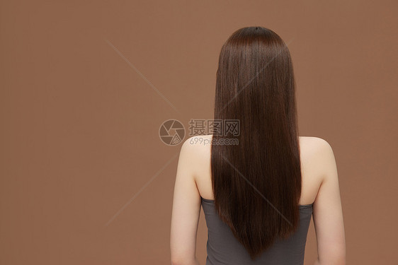 女性美发护发背面展示图片