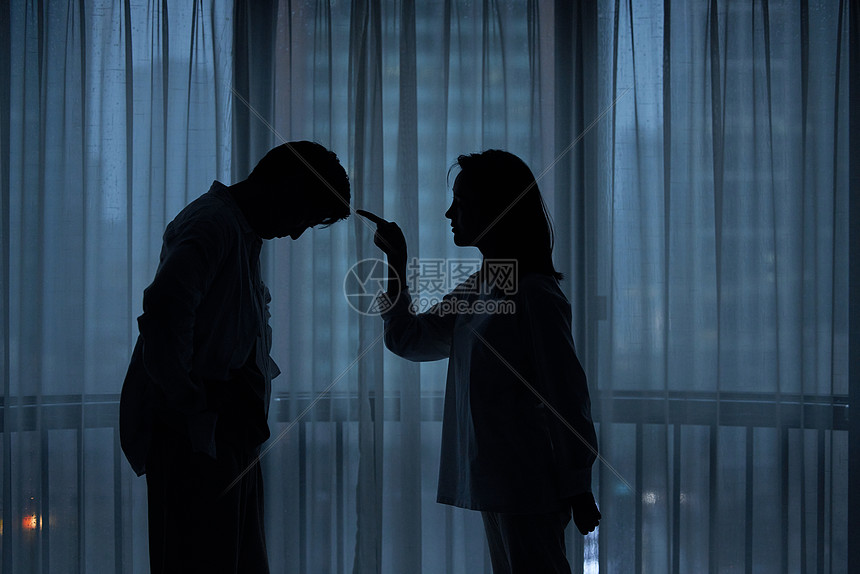 夫妻情侣吵架剪影