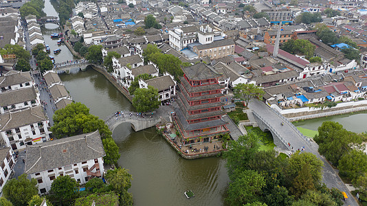 安徽合肥三河古镇风光背景