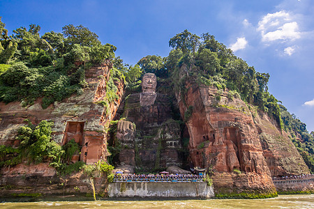 四川乐山地标乐山大佛图片