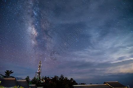 峨眉山金顶的星空图片