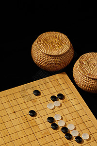 黑白围棋唯美图片图片