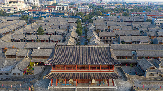 山东潍坊青州古城背景图片