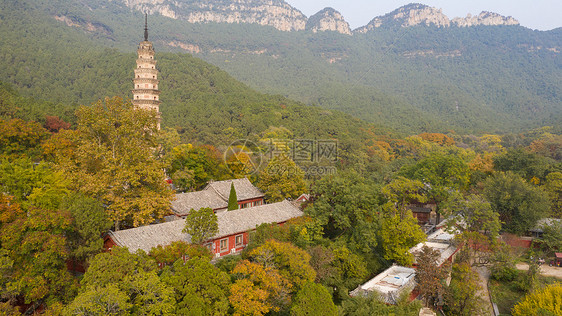 山东济南灵岩寺秋季风光图片