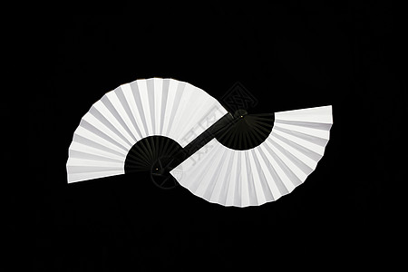 ps礁石素材黑白极简中国风时尚折扇背景