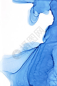 创意水墨青花瓷蓝色背景图片
