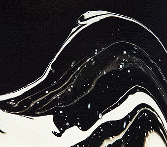 黑白房子画黑白流体画背景