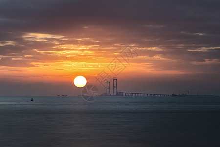 深圳宝安金湾大道沿江景观背景图片