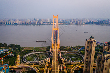 武汉杨泗港长江大桥背景图片