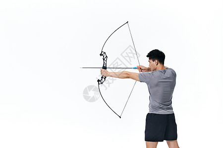 弓箭比赛运动员选手形象图片