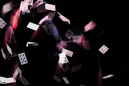 扑克牌频闪运动轨迹图片