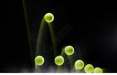 网球频闪运动轨迹图片
