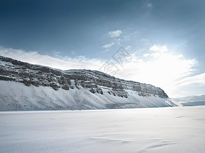 山丘和积雪图片