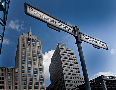 市中心德国街道标志图片