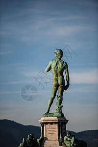 大卫雕塑素描图片