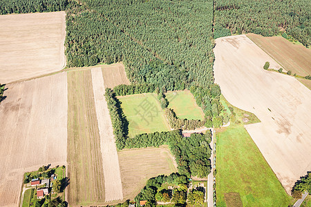 德国勃兰登堡森林空中景象图片