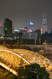 上海花园桥背景图片