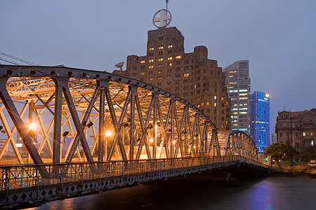上海花园桥背景图片