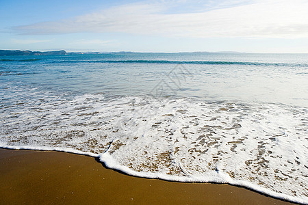 新西兰夏日海滩图片