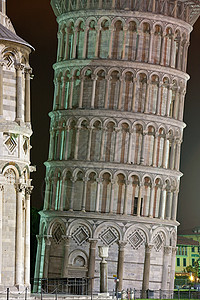 意大利比萨斜塔背景图片